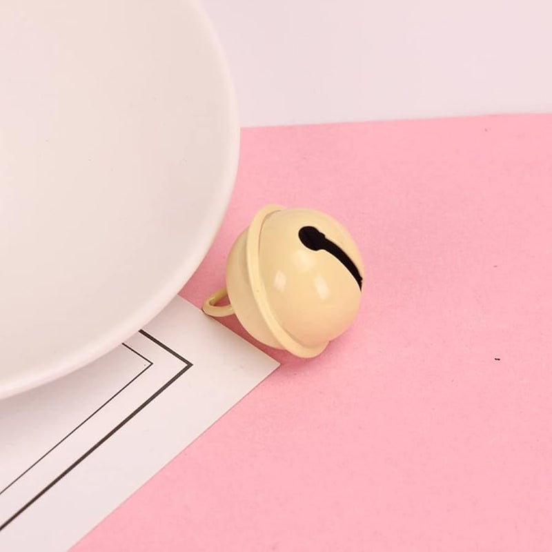 Light Yellow Christmas Tree Hanging Bells 10PCS for Crafts Party Decorations - Image 4